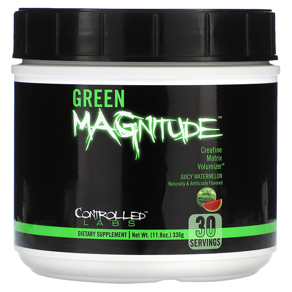 Green Magnitude, Creatine Matrix Volumizer, сочный арбуз, 11,8 унции (336 г) Controlled Labs