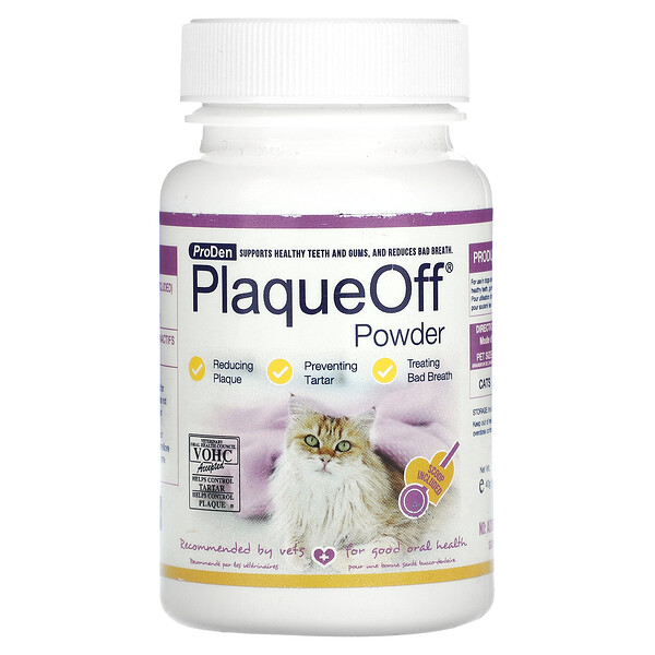 PlaqueOff Powder, For Cats, 1.4 oz (40 g) ProDen
