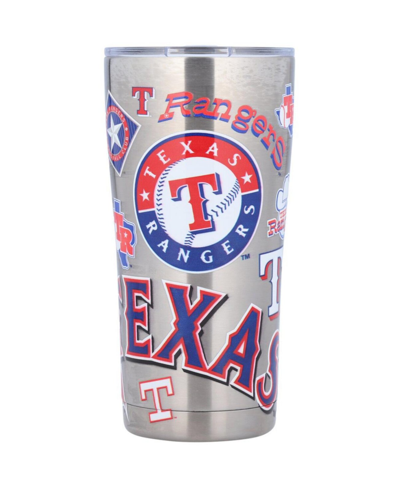 Стакан из нержавеющей стали Texas Rangers емкостью 20 унций с выдвижной крышкой Tervis