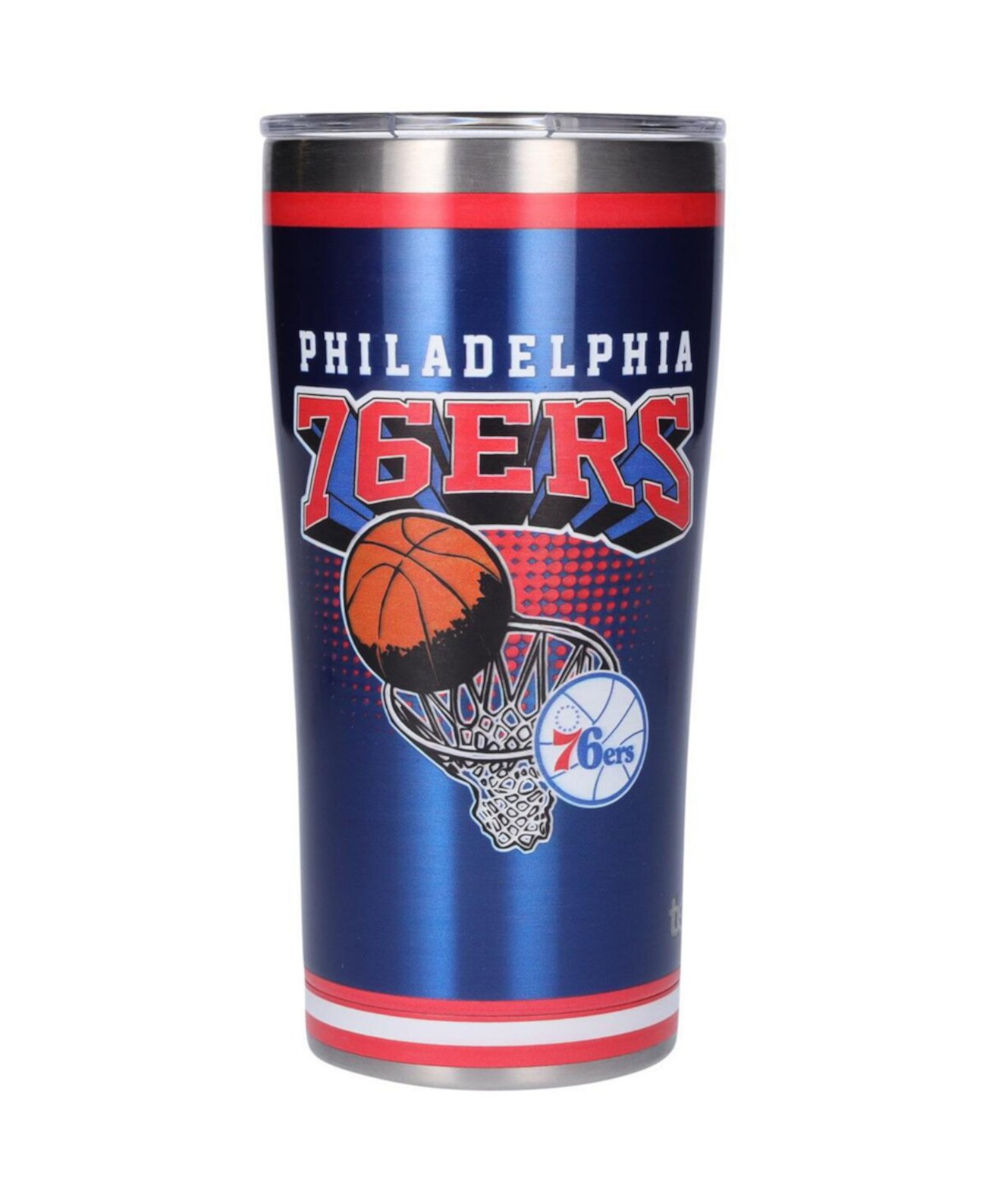 Стакан из нержавеющей стали в стиле ретро, 20 унций Philadelphia 76ers Tervis