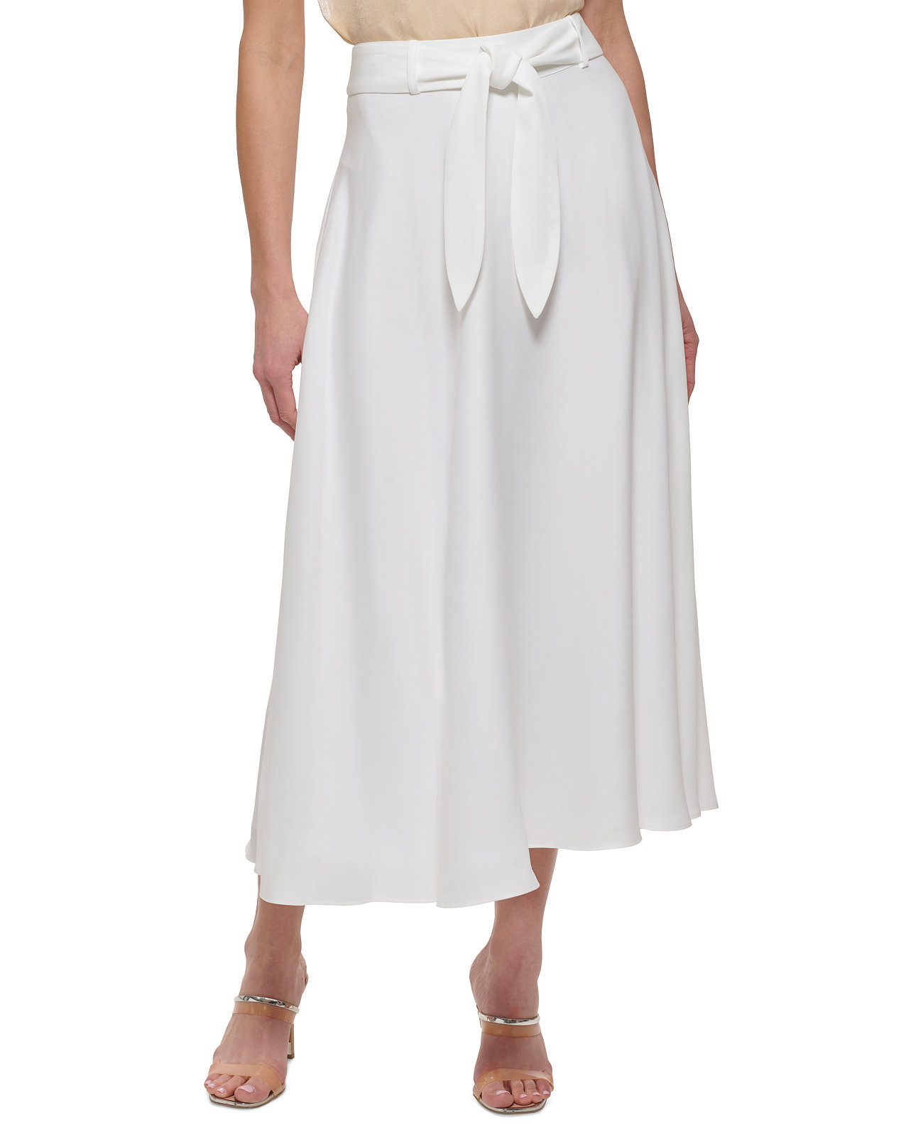 Женская юбка-миди с поясом DKNY