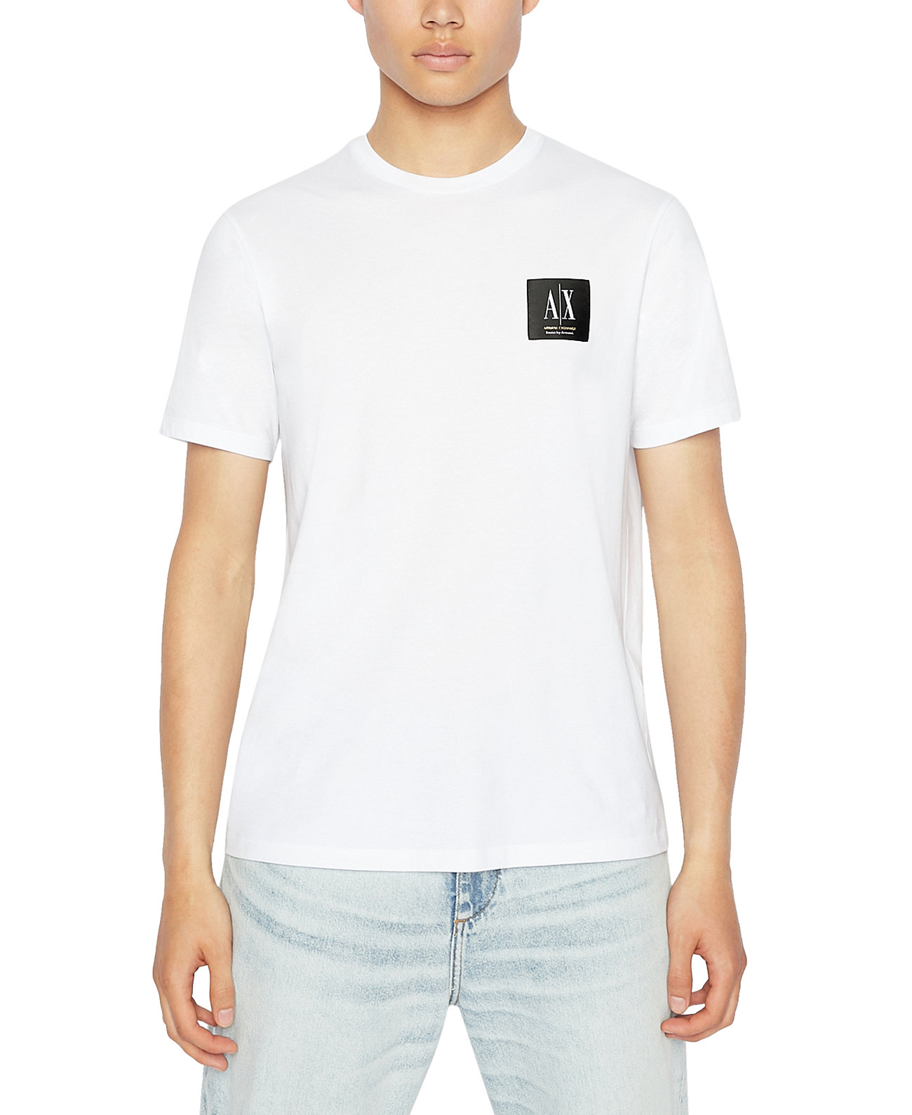 Мужская футболка Basics by Armani Icon с нашивкой-логотипом Armani