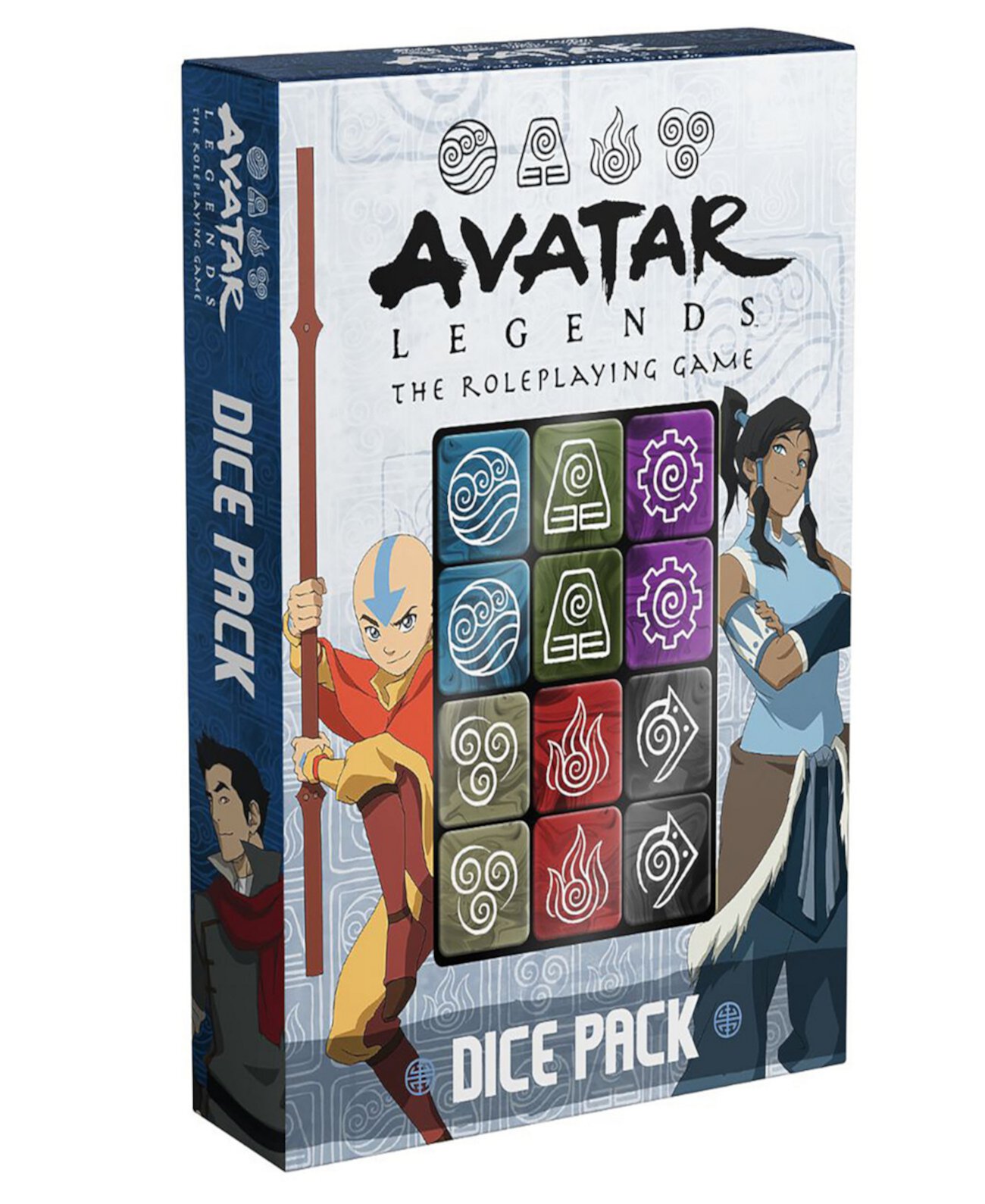 Avatar Legends The Rpg Dice Pack, набор из 12 кубиков с гравировкой, аксессуар для ролевой игры, шестигранный, 6 пар кубиков, демонстрирующих различные типы тренировок Magpie Games