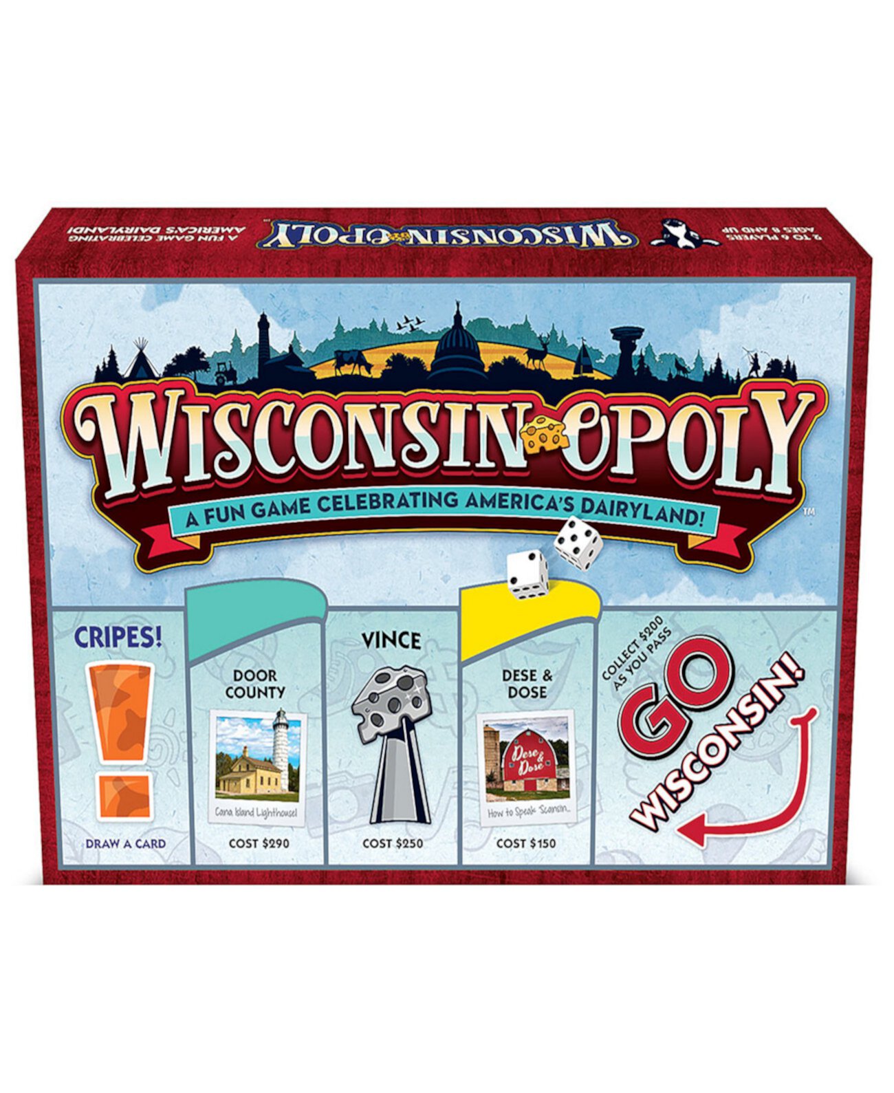 Классическая настольная игра Wisconsin-Opoly с особенностями штата Висконсин Late For The Sky