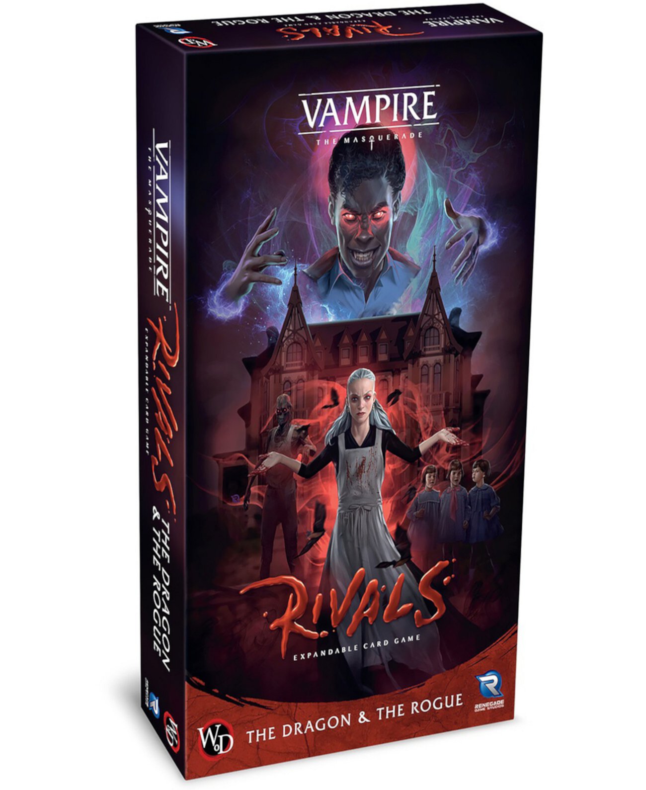 Renegade Game Studios Расширяемая карточная игра Vampire The Masquerade  Rivals The Dragon Rogue Expansion, 30–70 минут