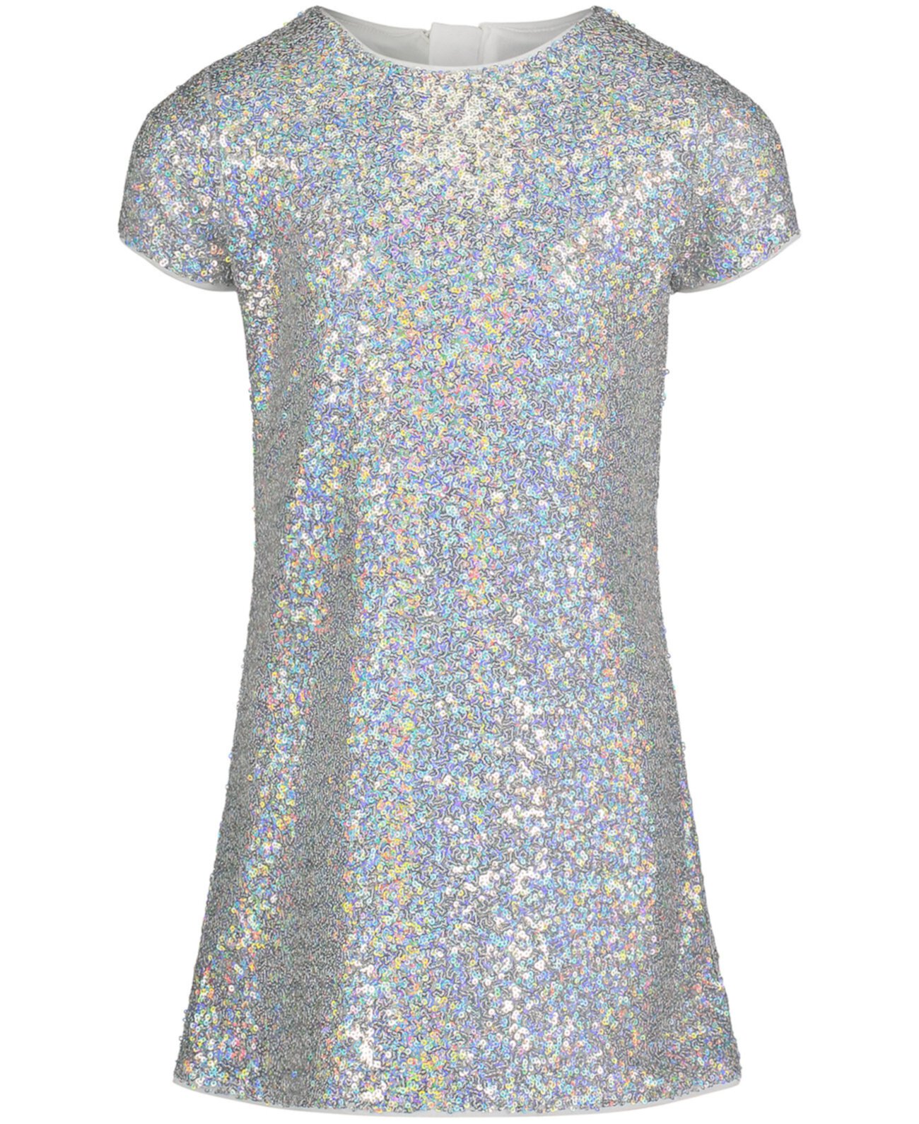 Платье-рубашка с короткими рукавами и пайетками для больших девочек Calvin Klein