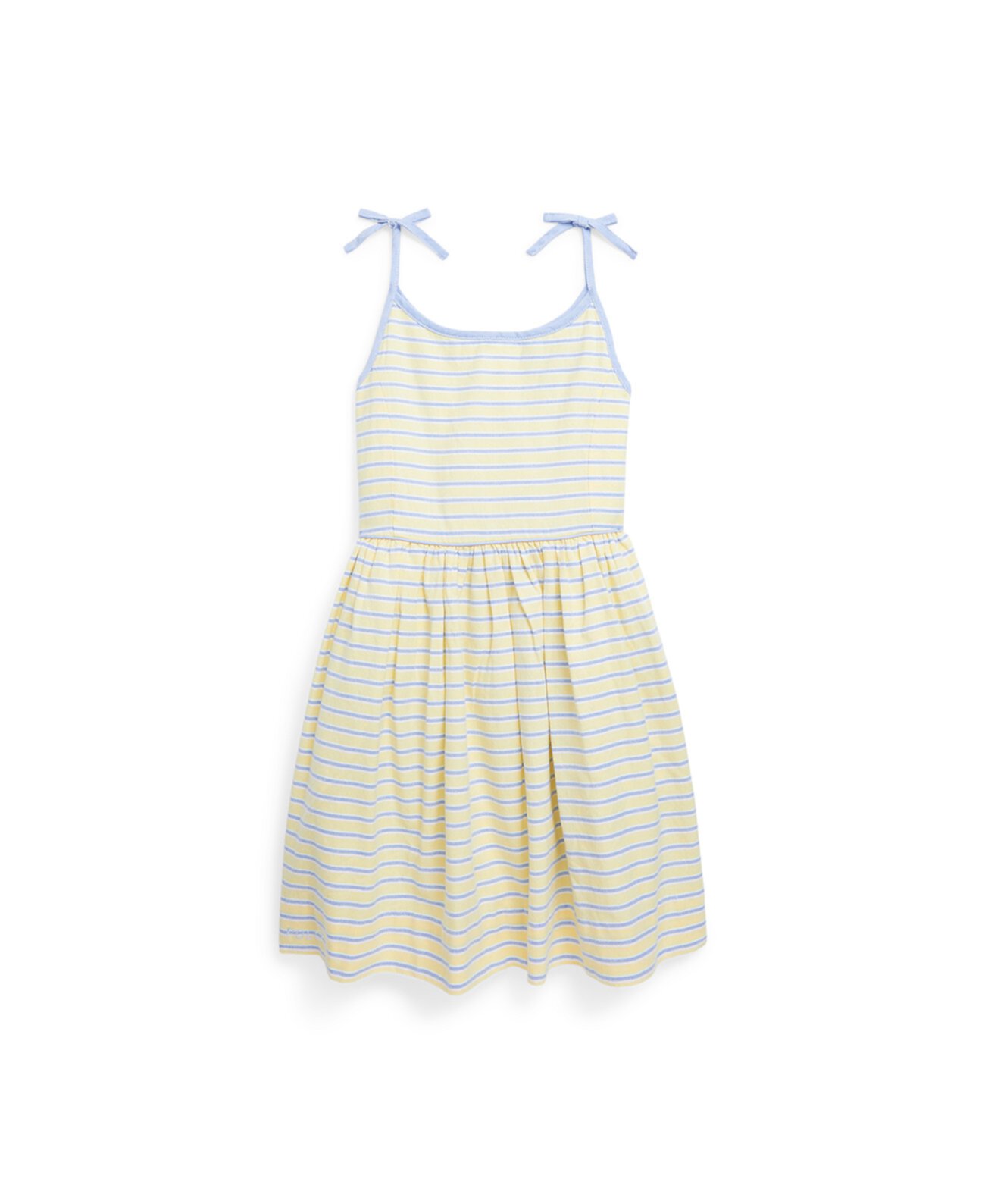 Полосатое оксфордское платье без рукавов для малышей и маленьких девочек Ralph Lauren