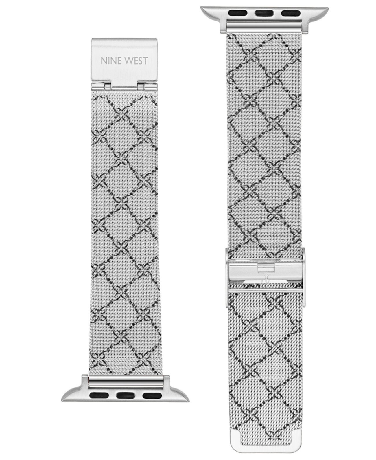 Женская сетка из нержавеющей стали с узорчатым ремешком, совместимая с Apple Watch диаметром 38/40/41 мм Nine West