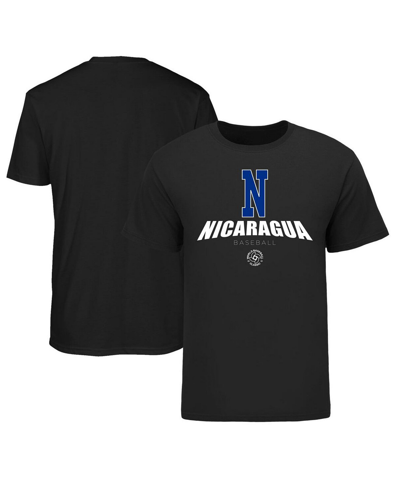 Мужская черная футболка Nicaragua Baseball 2023 World Baseball Classic Federation Legends