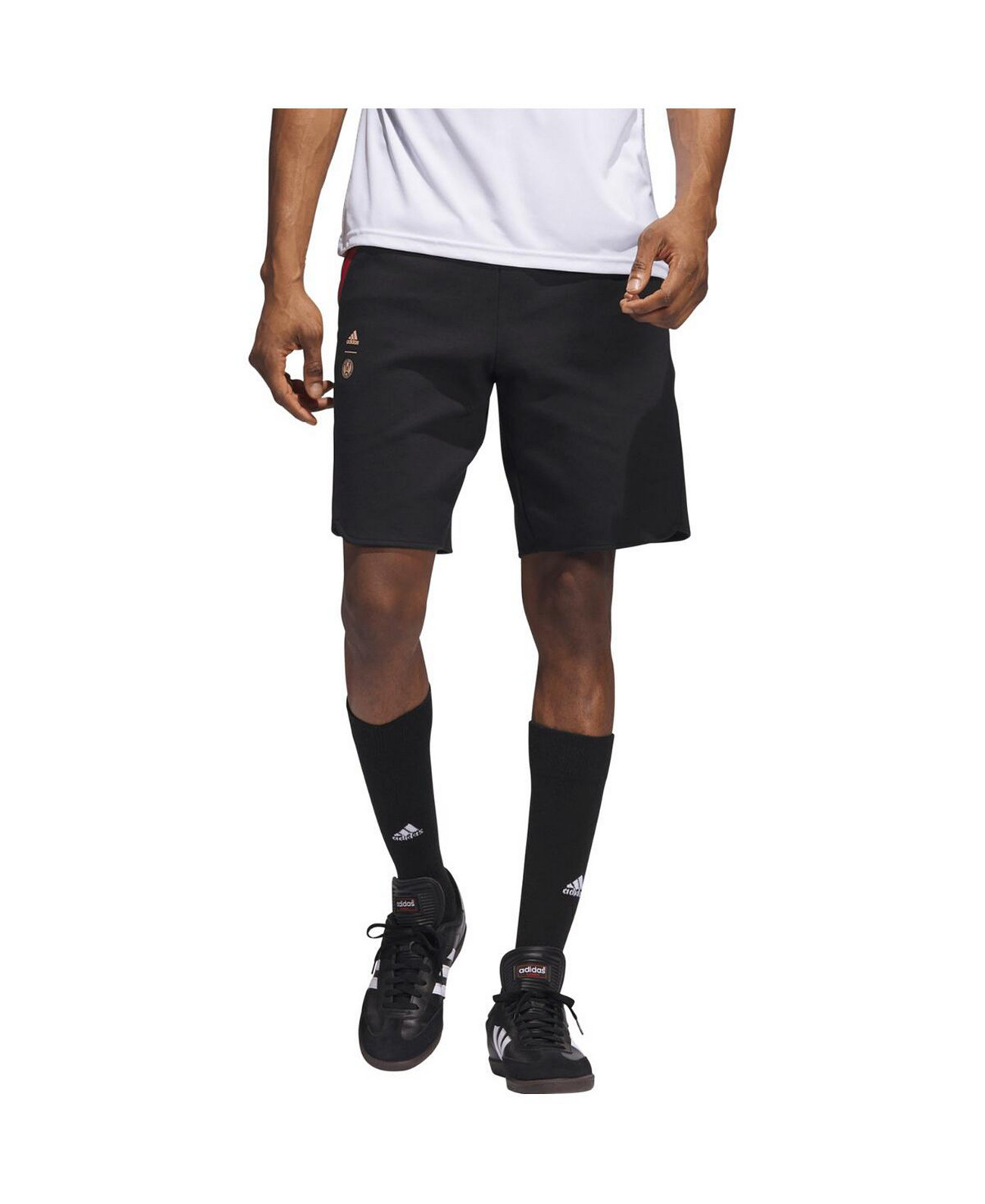 Мужские черные дорожные шорты Atlanta United FC 2023 Player Adidas