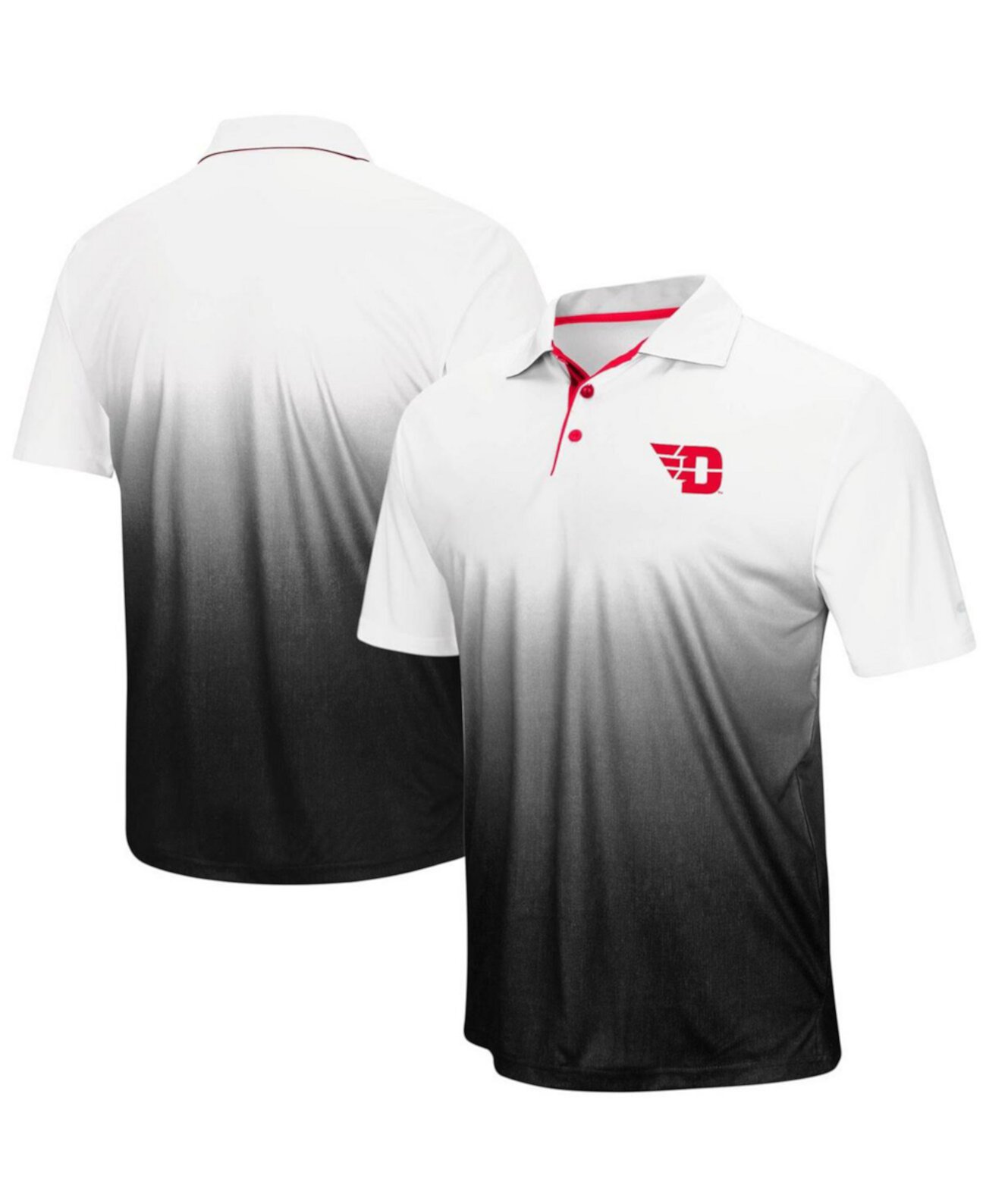 Мужская серая рубашка поло с логотипом Dayton Flyers Magic Team Colosseum