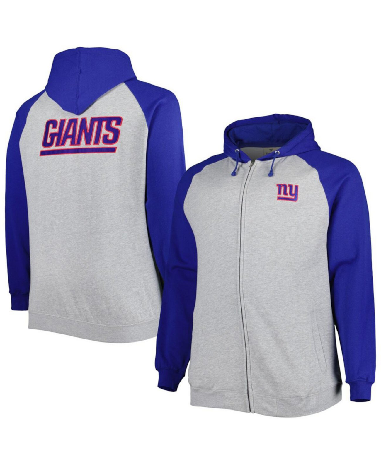 Мужская Толстовка с Капюшоном Profile New York Giants Fleece Raglan Full-Zip Profile