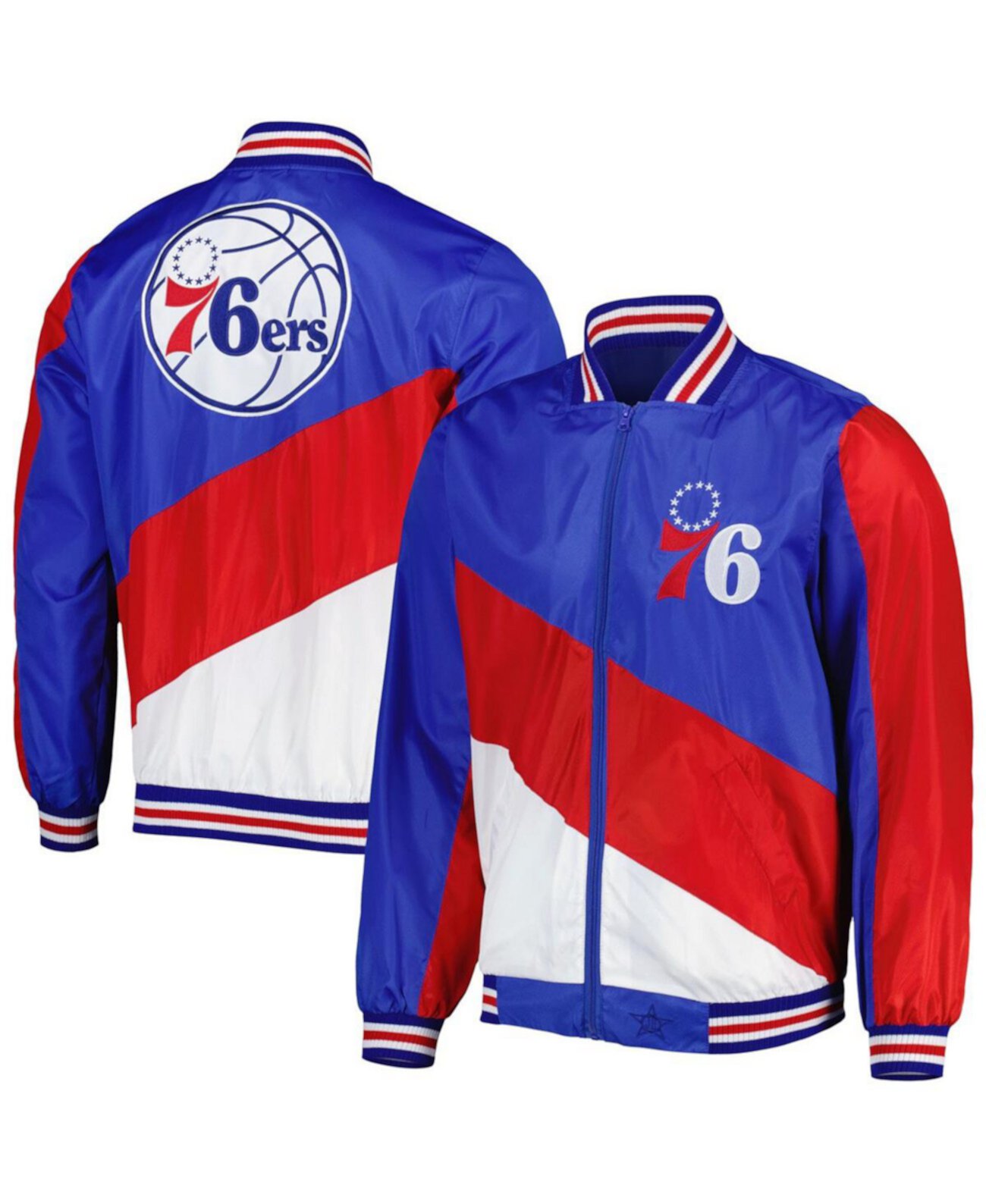 Мужская куртка Royal Philadelphia 76ers Ripstop с молнией во всю длину JH Design