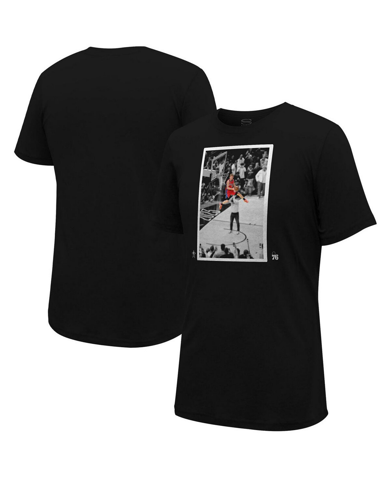Мужская футболка Mac McClung Black Philadelphia 76ers 2023 NBA Dunk Contest Stadium Essentials