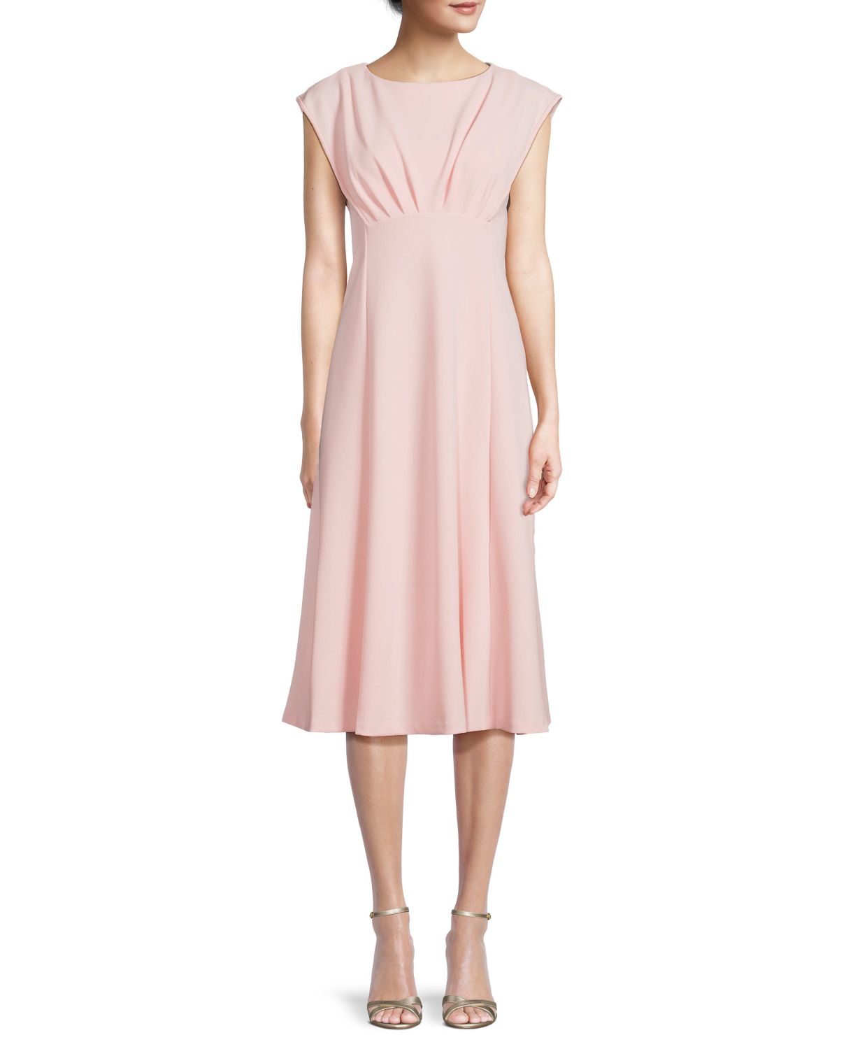Подгонка &усилитель; Расклешенное платье миди Calvin Klein