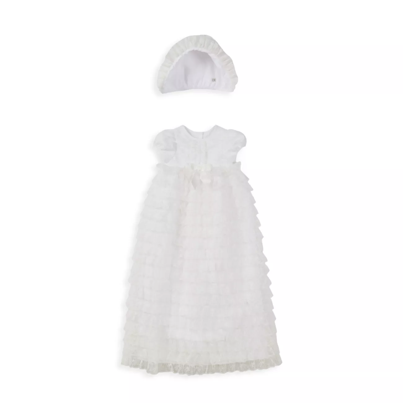 Кружевное крестильное платье для малышки, состоящее из двух частей Pippa & Julie