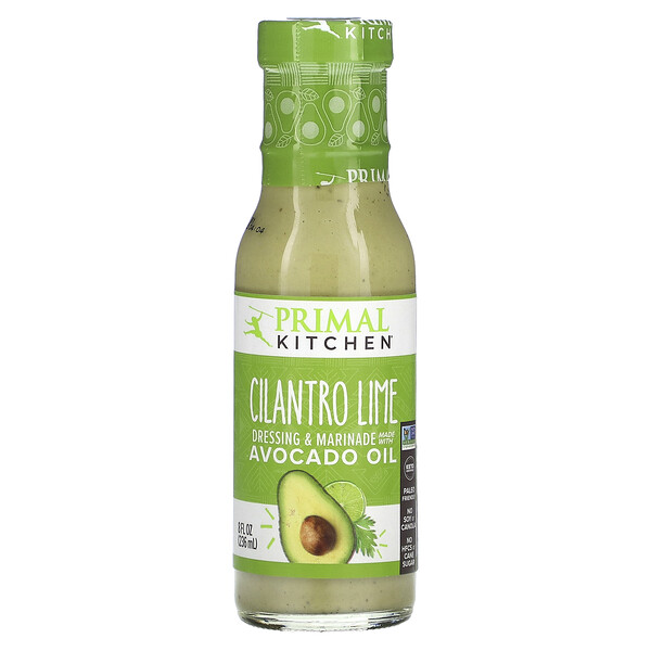 Dressing & Marinade Made with Avocado Oil, Cilantro Lime, 8 fl oz (236 ml) Primal Kitchen