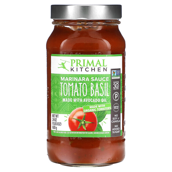 Marinara Sauce Tomato Basil, 24 oz (680 g) Primal Kitchen