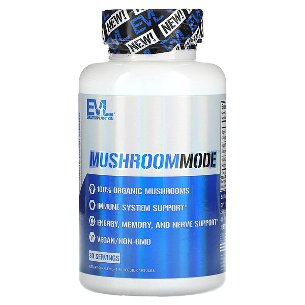 MushroomMode, 90 растительных капсул EVLution Nutrition