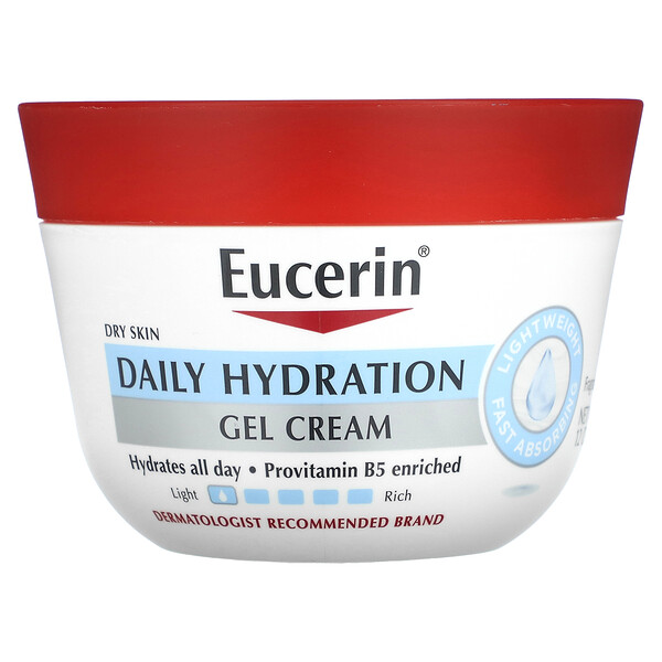 Гель-крем для ежедневного увлажнения, без отдушек, 12 унций (340 г) Eucerin