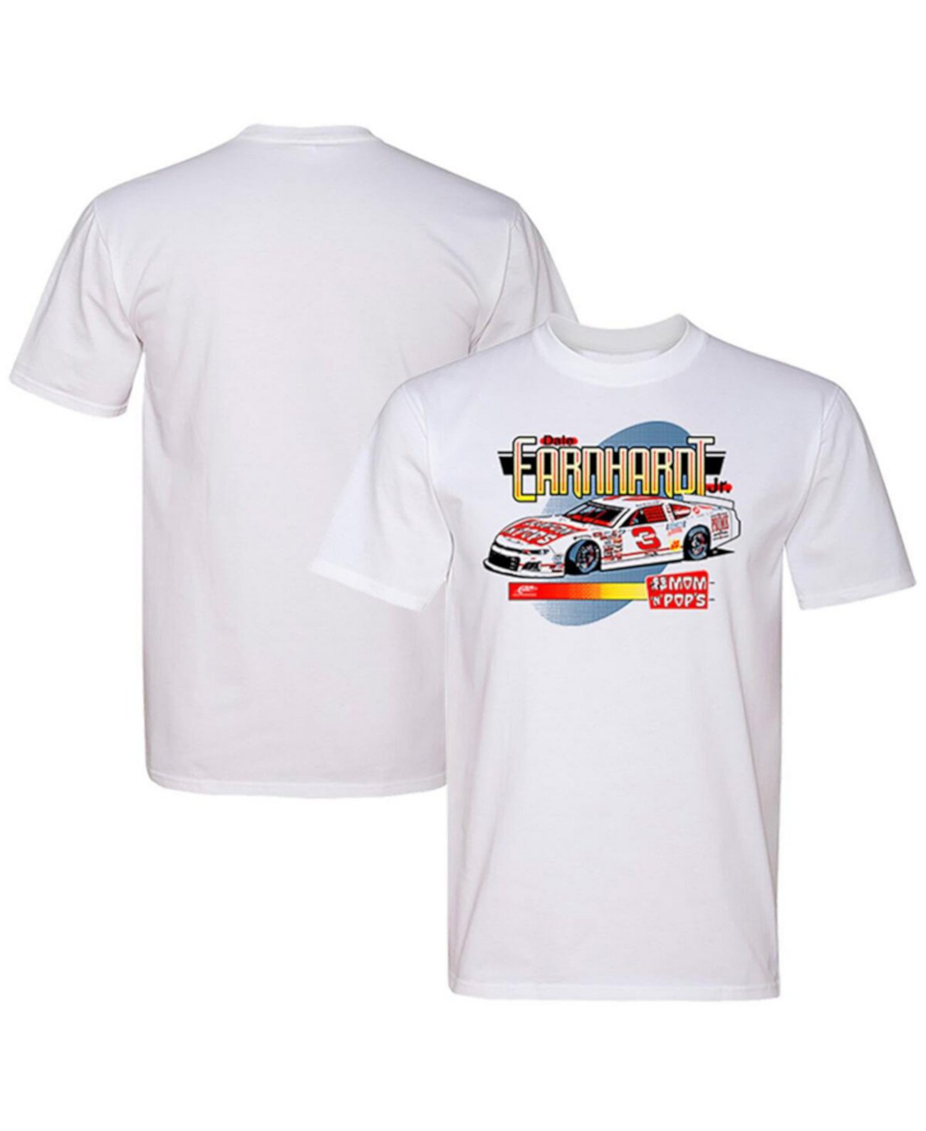 Мужская белая футболка Dale Earnhardt Jr. Tire Pros Mom N' Pops Car JR Motorsports Official Team Apparel