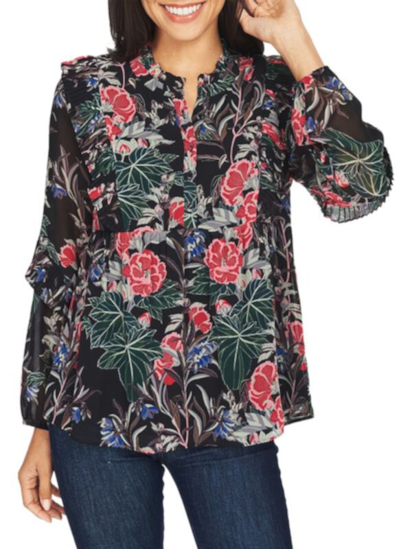 Блузка с цветочными рюшами Daniel Rainn
