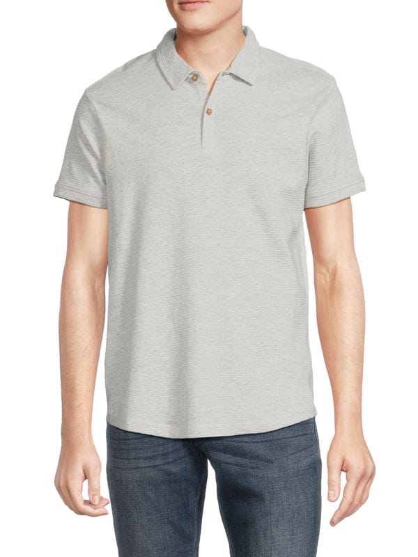 Полосатая футболка-поло с коротким рукавом HEDGE