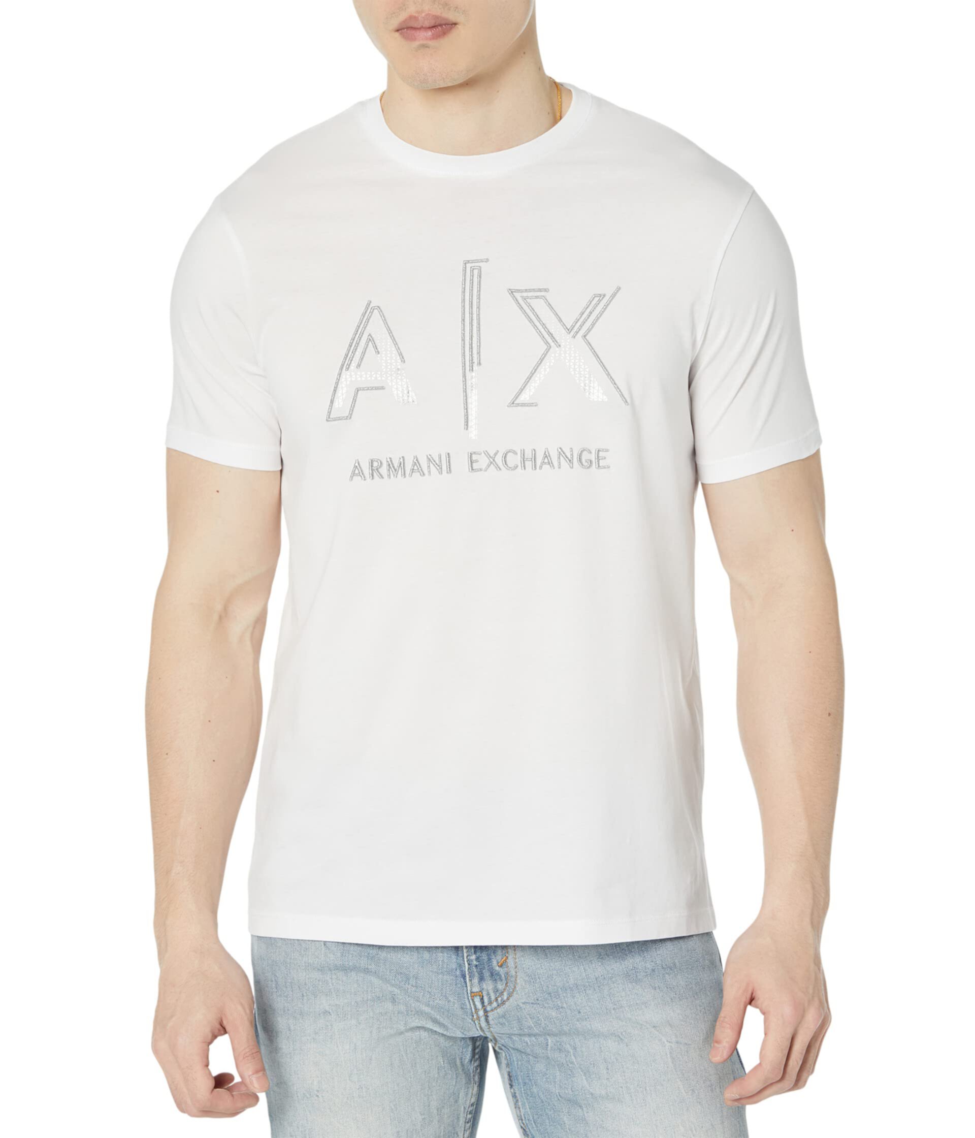 Футболка с логотипом AXE AX ARMANI EXCHANGE