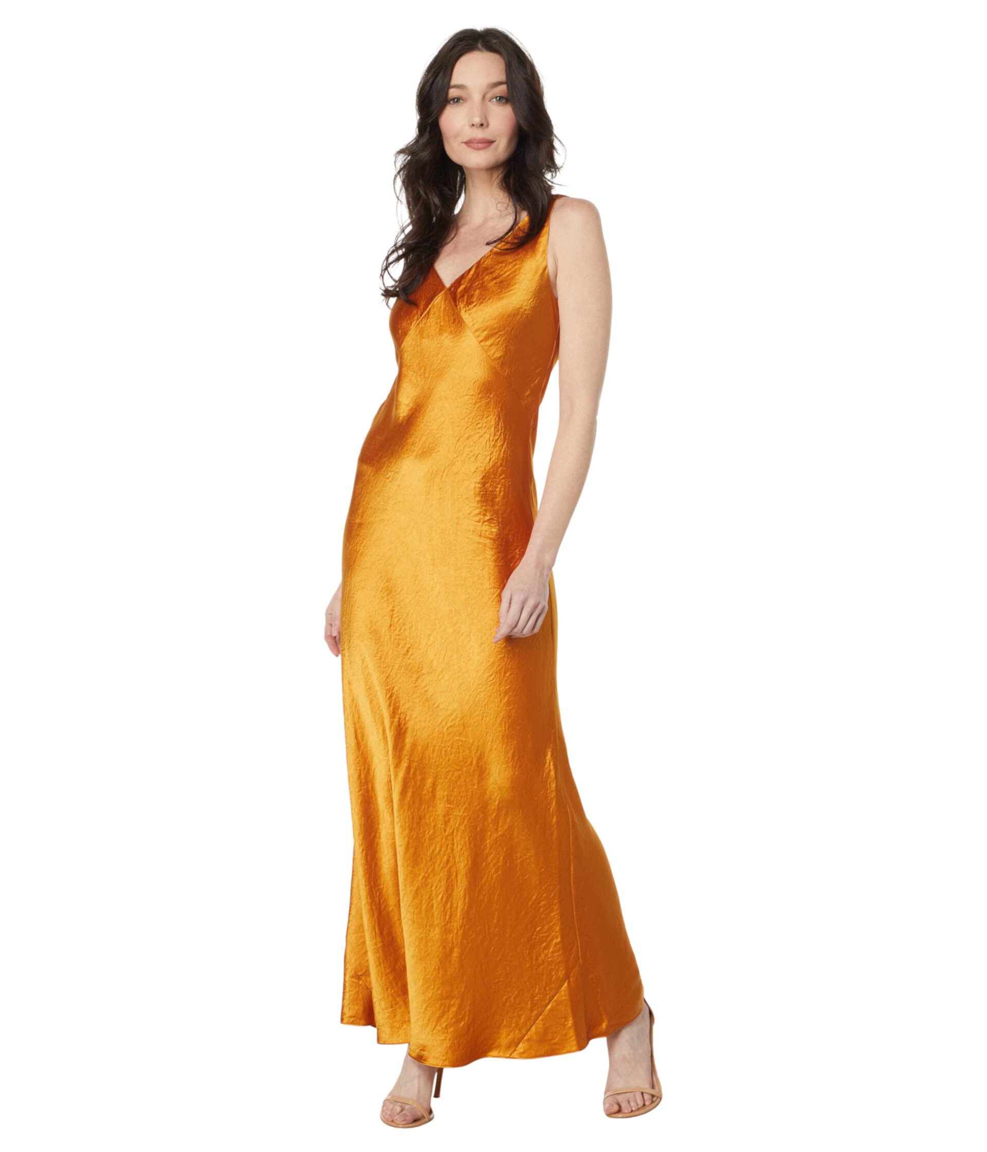 Женское Платье Vince V-Neck Maxi Vince