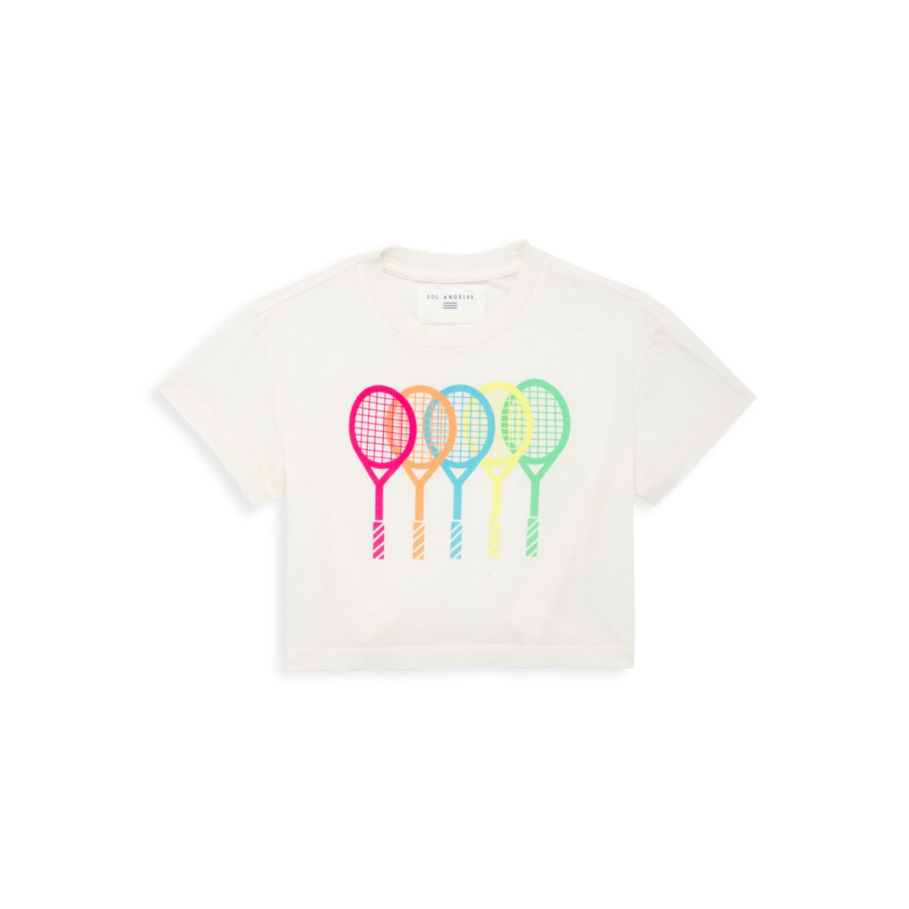 Хлопковая футболка для маленьких девочек и девочек Sol Angeles