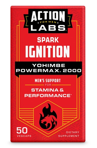 Yohimbe PowerMax 2000 Spark Ignition — 50 растительных капсул Action Labs