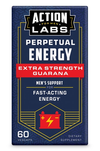 Гуарана Extra Strength - Вечная энергия - 60 растительных капсул Action Labs