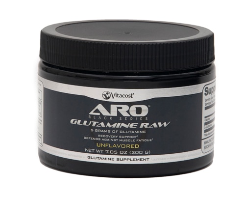 Black Series Glutamine Raw без вкусовых добавок — 7,05 унций (200 г) ARO-Vitacost