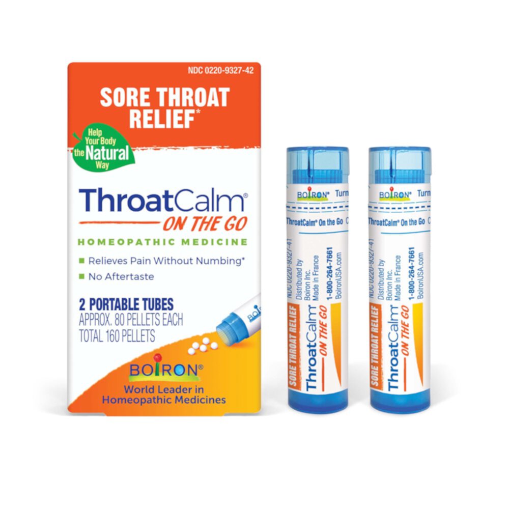 ThroatCalm On the Go -- 2 Tubes Boiron