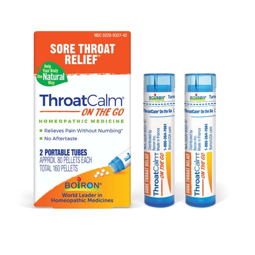 ThroatCalm On the Go -- 2 Tubes Boiron