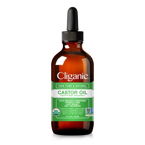 Органическое касторовое масло — 4 жидких унции Cliganic