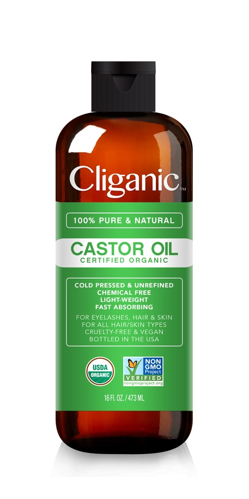 Органическое касторовое масло — 16 жидких унций Cliganic