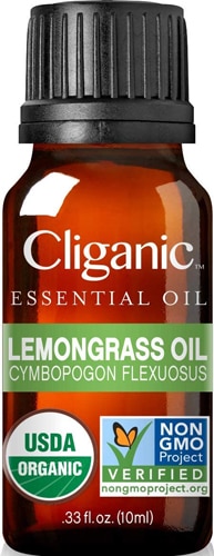 Органическое масло лемонграсса — 0,33 жидких унции Cliganic