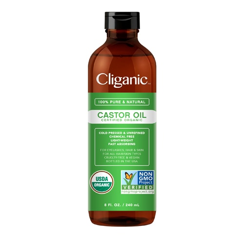 Органическое касторовое масло — 8 жидких унций Cliganic