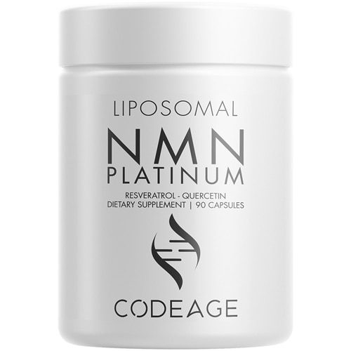 Liposomal NMN + Resveratrol Quercetin TMG NAD+ Supplement -- 500 mg - 90 Capsules (Капсулы) Codeage