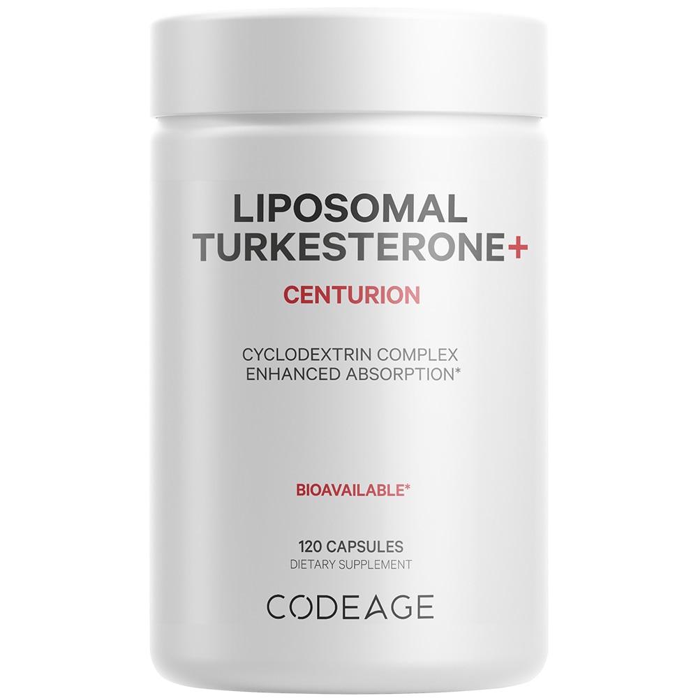 Liposomal Turkesterone 500 mg - Testosterone Support Supplement -- 120 Capsules (Капсулы) Codeage