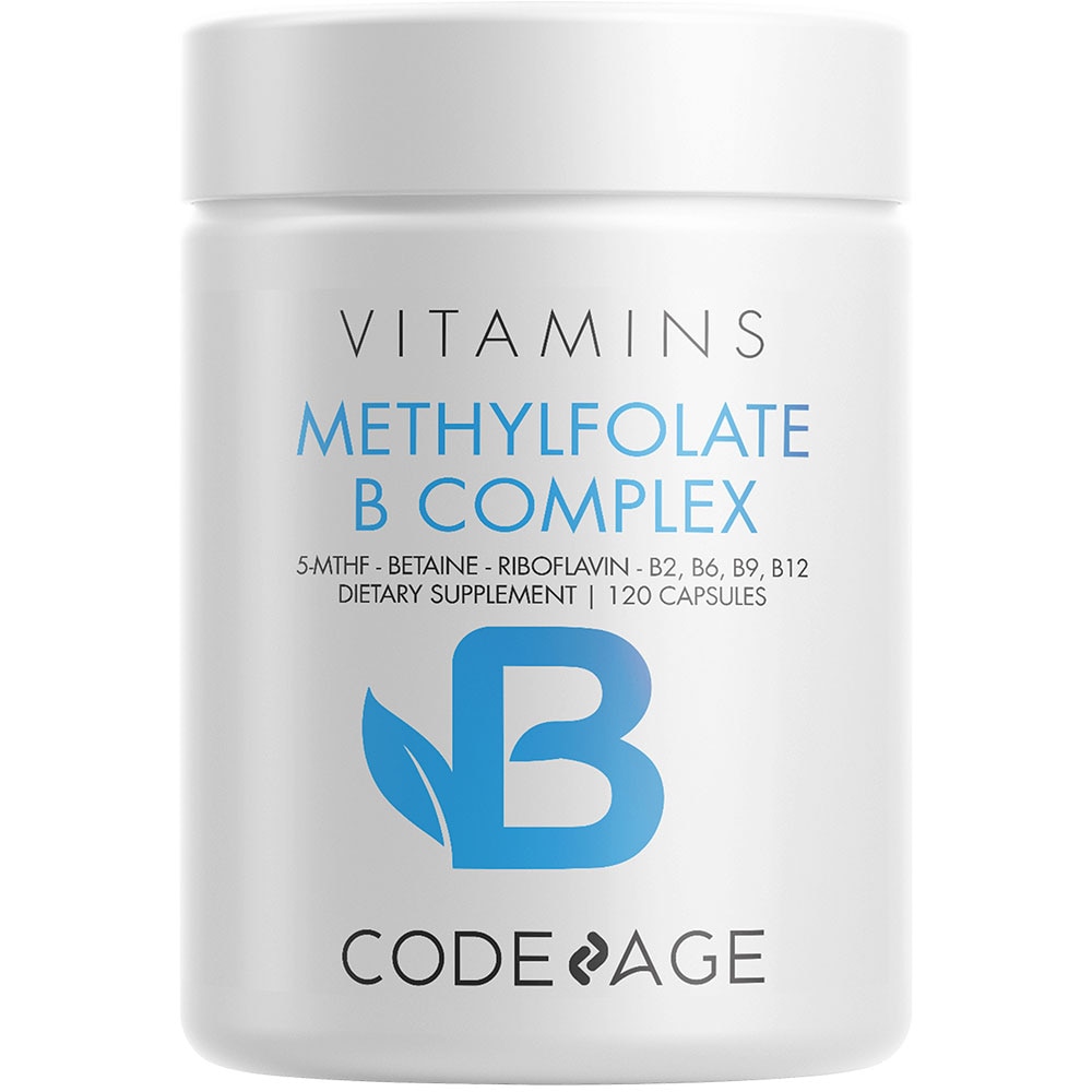 Methylfolate B Complex 5-MTHF Methylcobalamin Methylated Vitamin B B2 B6 B12 -- 120 Capsules (Капсулы) Codeage