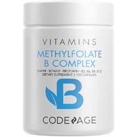 Комплекс метилфолата B 5-MTHF Метилкобаламин метилированный витамин B B2 B6 B12 -- 120 капсул Codeage