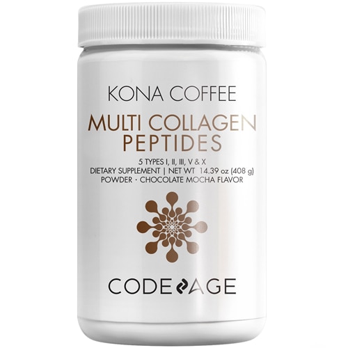 Multi Collagen Peptides Powder Mocha Flavor - Гидролизованный коллагеновый белок - 14,5 унции Codeage