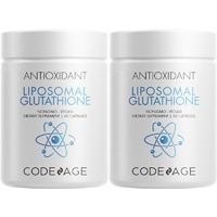 Setria L-Glutathione Reduced - 500 мг - Липосомальные Капсулы - 60 капсул в упаковке - 2 упаковки - Codeage Codeage