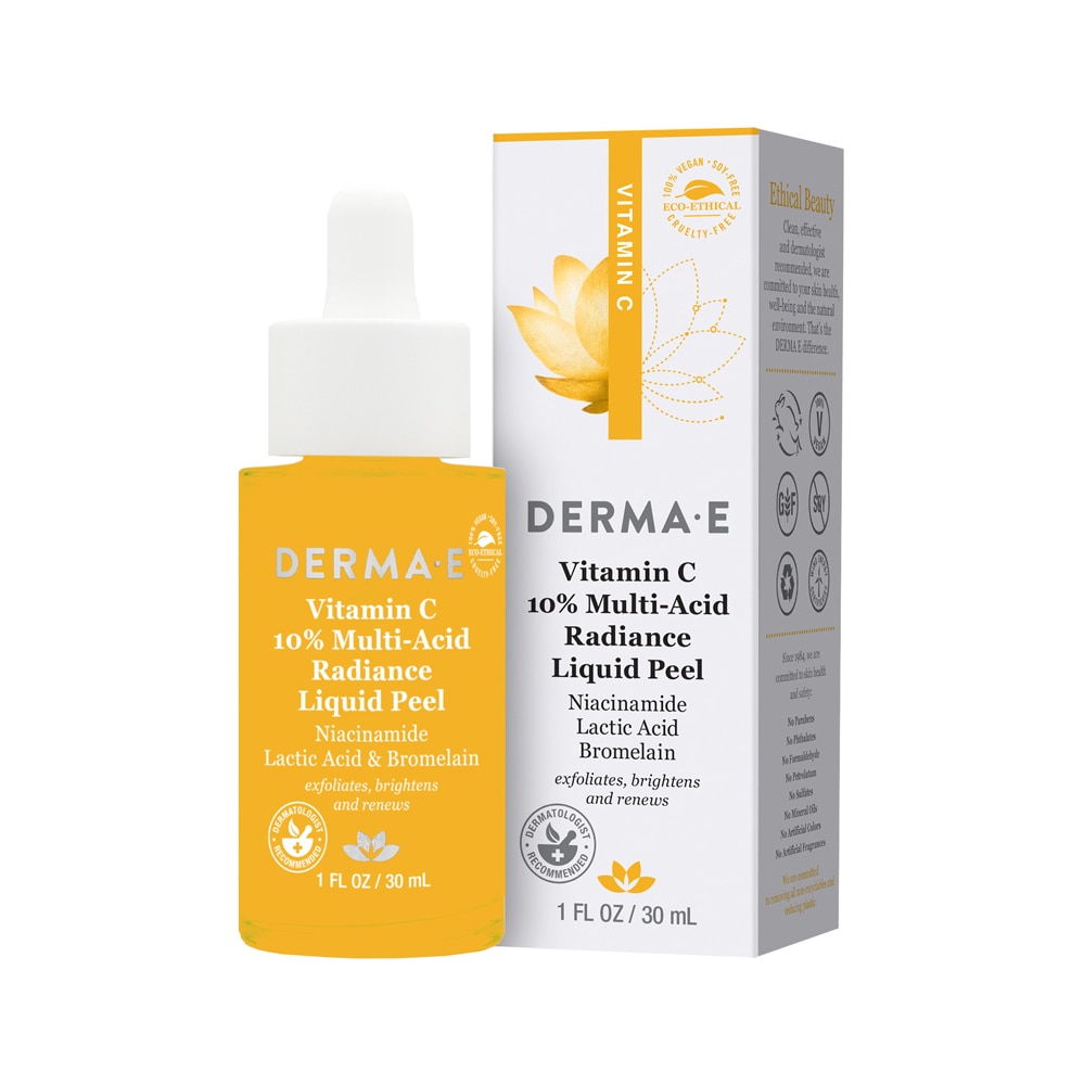 Витамин С 10% Multi-Acid Radiance Liquid Peel — 1 жидкая унция Derma E