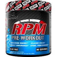 RPM Pre-Workout Blue Raz -- 6.67 oz (Унции) EVLution Nutrition