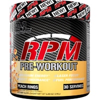 RPM Pre-Workout Peach Rings -- 6.88 oz (Унции) EVLution Nutrition