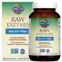 RAW Enzymes™ Men 50 и Мудрее - 90 вегетарианских капсул - Garden of Life Garden of Life