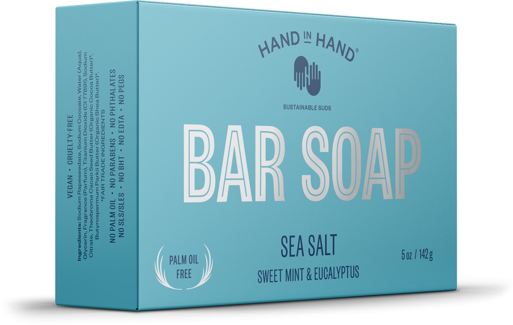 Bar Soap Sea Salt -- 5 oz Hand In Hand